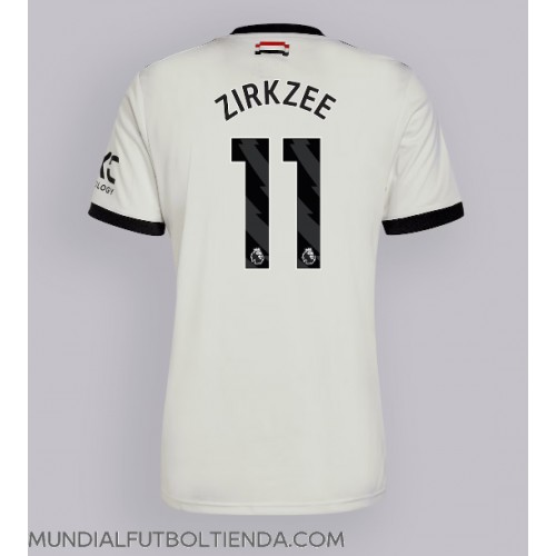 Camiseta Manchester United Joshua Zirkzee #11 Tercera Equipación Replica 2024-25 mangas cortas